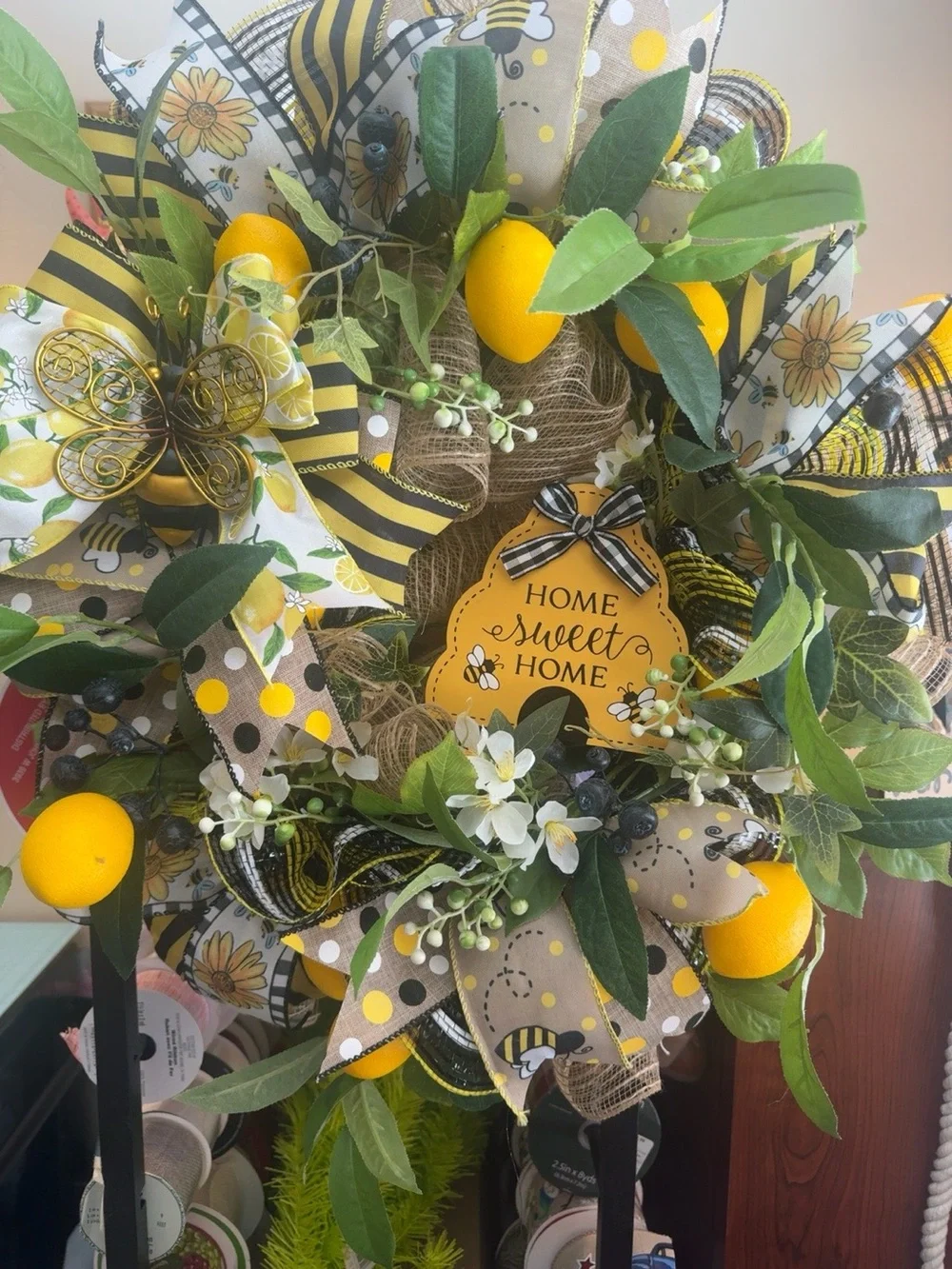 Handcrafted bright yellow